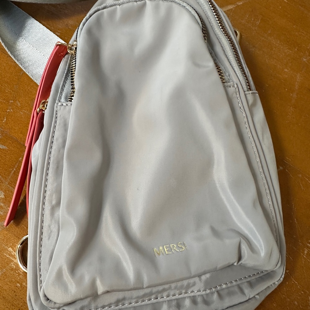 Gray Sling Bag